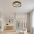 Moroccan Ceiling Light: Vintage Brass Laser Cut Metal (pl-1097)